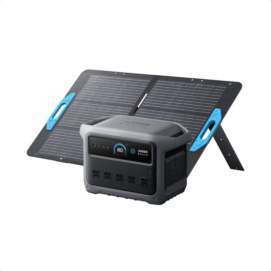 Anker SOLIX C1000 Gen 2 Portable Power Station with 100W Solar Panel,