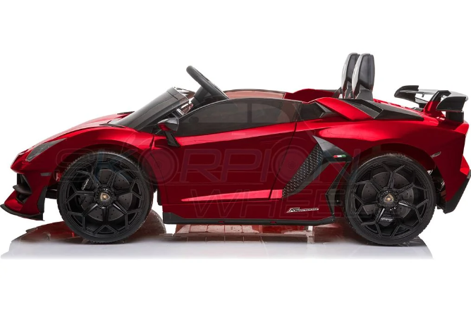 Ηλεκτροκίνητο Αυτοκίνητο Lamborghini Aventador SVJ Original License - 24V - Κόκκινο | Skorpion Wheels