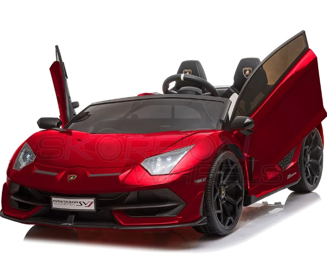 Ηλεκτροκίνητο Αυτοκίνητο Lamborghini Aventador SVJ Original License - 24V - Κόκκινο | Skorpion Wheels