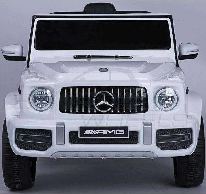 Ηλεκτροκίνητο Αυτοκίνητο Mercedes-Benz G63 AMG Original License - 12V - Λευκό | Skorpion Wheels -