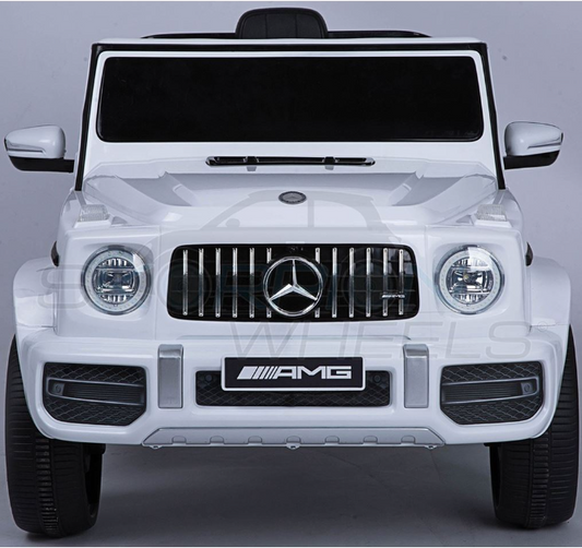 Ηλεκτροκίνητο Αυτοκίνητο Mercedes-Benz G63 AMG Original License - 12V - Λευκό | Skorpion Wheels -