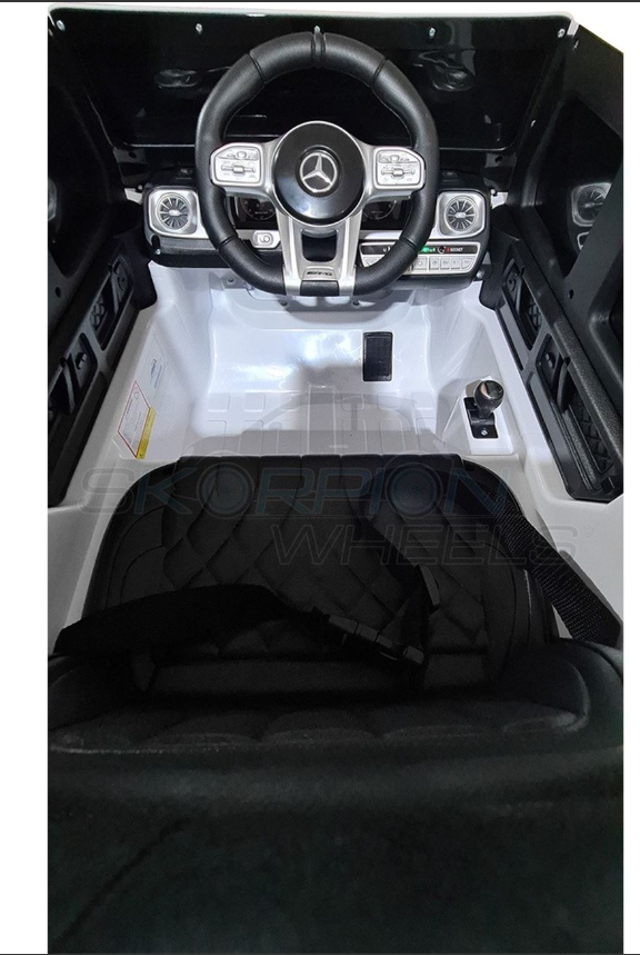 Ηλεκτροκίνητο Αυτοκίνητο Mercedes-Benz G63 AMG Original License - 12V - Λευκό | Skorpion Wheels -