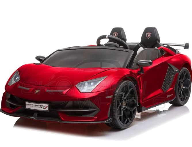 Ηλεκτροκίνητο Αυτοκίνητο Lamborghini Aventador SVJ Original License - 24V - Κόκκινο | Skorpion Wheels