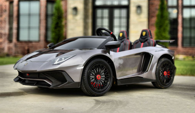 Ηλεκτροκίνητο Αυτοκίνητο Lamborghini Aventador SV Original License - 24V - Γκρι | Skorpion Wheels