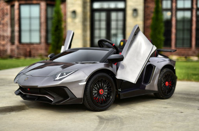Ηλεκτροκίνητο Αυτοκίνητο Lamborghini Aventador SV Original License - 24V - Γκρι | Skorpion Wheels